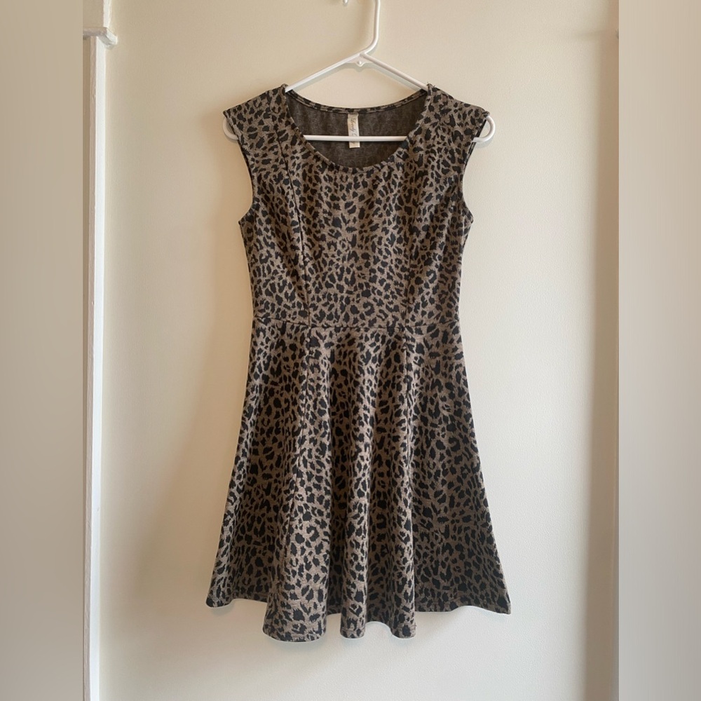 Leopard Print Mini Dress